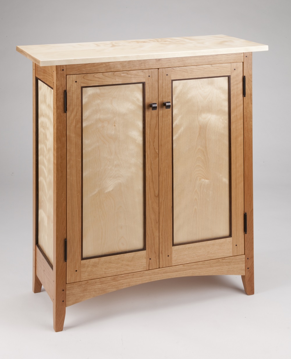 Tom Dumke Handcrafted Furniture Side Cabinet Made Of Cherry And Wenge - Side Cabinet tom dumke handcrafted furniture side cabinet made of cherry and wenge - side cabinet